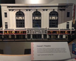 Hawaii Theater model built of Lego