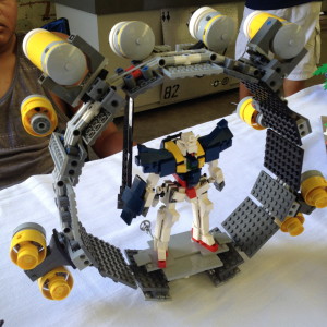 Lego Gundam and dock